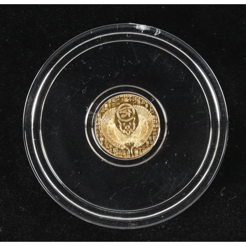 Egyptian Scarab 1/200oz .999 Fine Gold Coin at PristineAuction.com