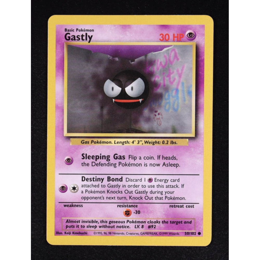 Gastly 1999 Pokemon Base #50 at PristineAuction.com