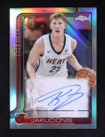 Kasparas Jakucionis 2025-26 Topps Chrome Rookie Autographs Refractors #TCARKAJ RC at PristineAuction.com