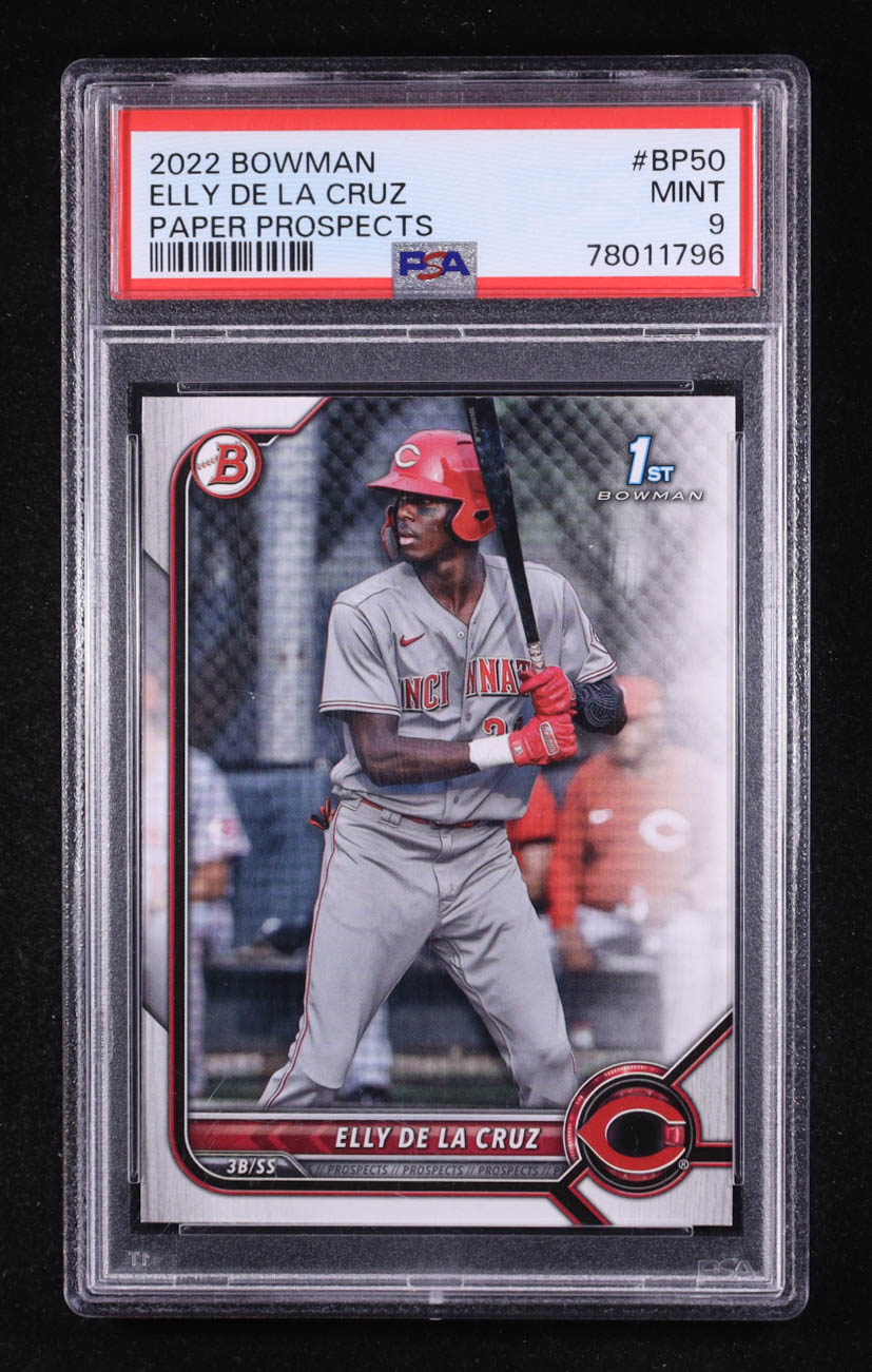 Elly De La Cruz 2022 Bowman Paper Prospects #BP50 RC (PSA 9) at PristineAuction.com Elly De La Cruz 2022 Bowman Paper Prospects #BP50 RC (PSA 9) at PristineAuction.com