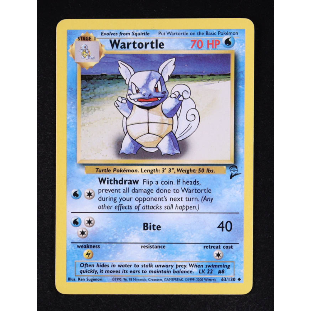 Wartortle 2000 Pokemon Base 2 #63 at PristineAuction.com