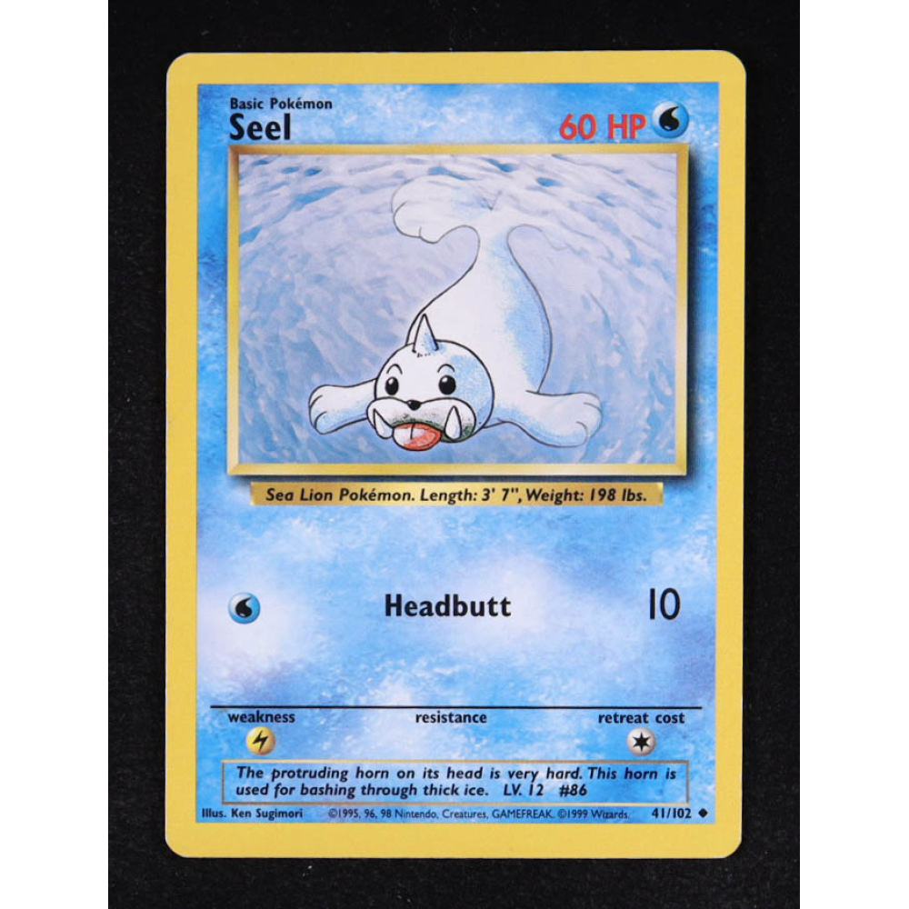Seel 1999 Pokemon Base #41 at PristineAuction.com