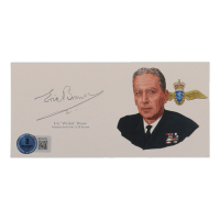 Eric "Winkle" Brown Signed 3x6 Cut with Portrait (Beckett) at PristineAuction.com