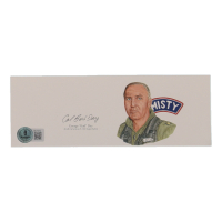 George "Bud" Day Signed 2.75x7.5 Cut with Portrait (Beckett) at PristineAuction.com