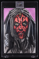 Darth Maul | Star Wars | Original Art Sketch Card by Tom Hodges (1/1 Original Art) at PristineAuction.com