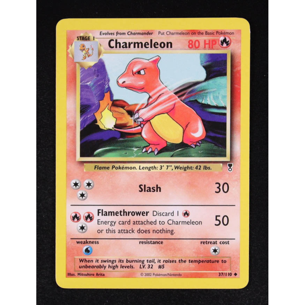 Charmeleon 2002 Pokemon Legendary Collection #37 at PristineAuction.com