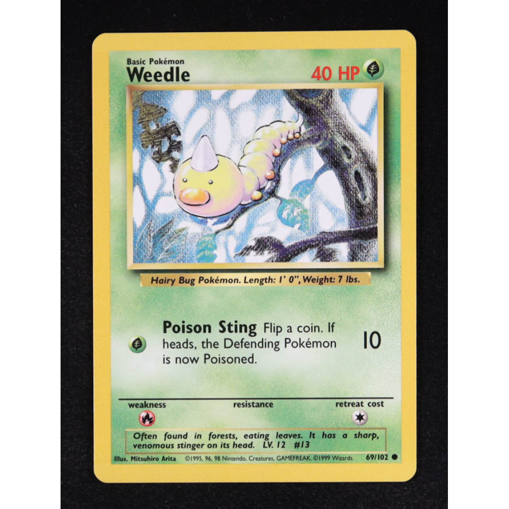 Weedle 1999 Pokemon Base #69 at PristineAuction.com