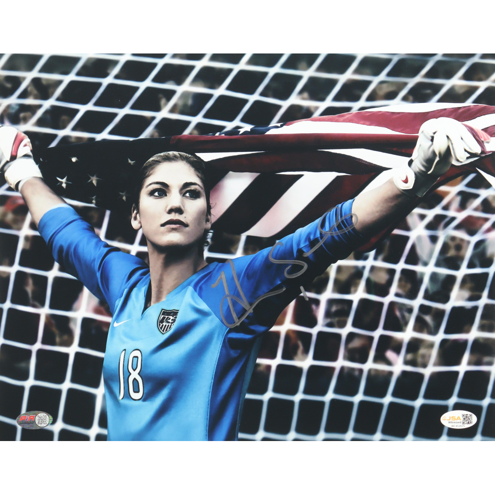 Hope Solo Signed Team USA 11x14 Photo (JSA) at PristineAuction.com