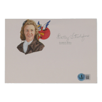 Elizabeth "Betty" Strohfus Signed 5.5x7.5 Cut with Portrait (Beckett) at PristineAuction.com