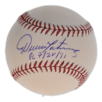 Dennis Martinez Signed OML Baseball Inscribed "PG 7/28/91" (TriStar) at PristineAuction.com