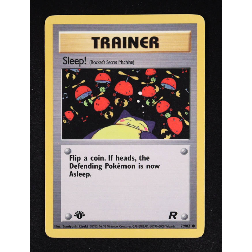 Sleep! 2000 Pokemon First Edition Team Rocket #79 at PristineAuction.com