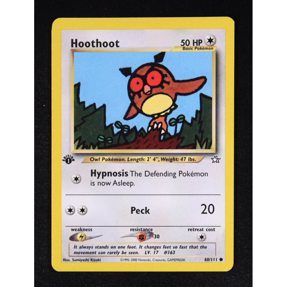 Hoothoot 2000 Pokemon Neo Genesis 1st Edition #60 at PristineAuction.com