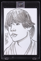 Luke Skywalker | Star Wars | Original Art Sketch Card by Tom Hodges (1/1 Original Art) at PristineAuction.com
