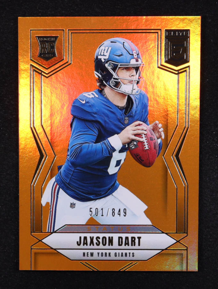 Jaxson Dart 2025 Elite Status Metallic Orange #103 #501/849 RC