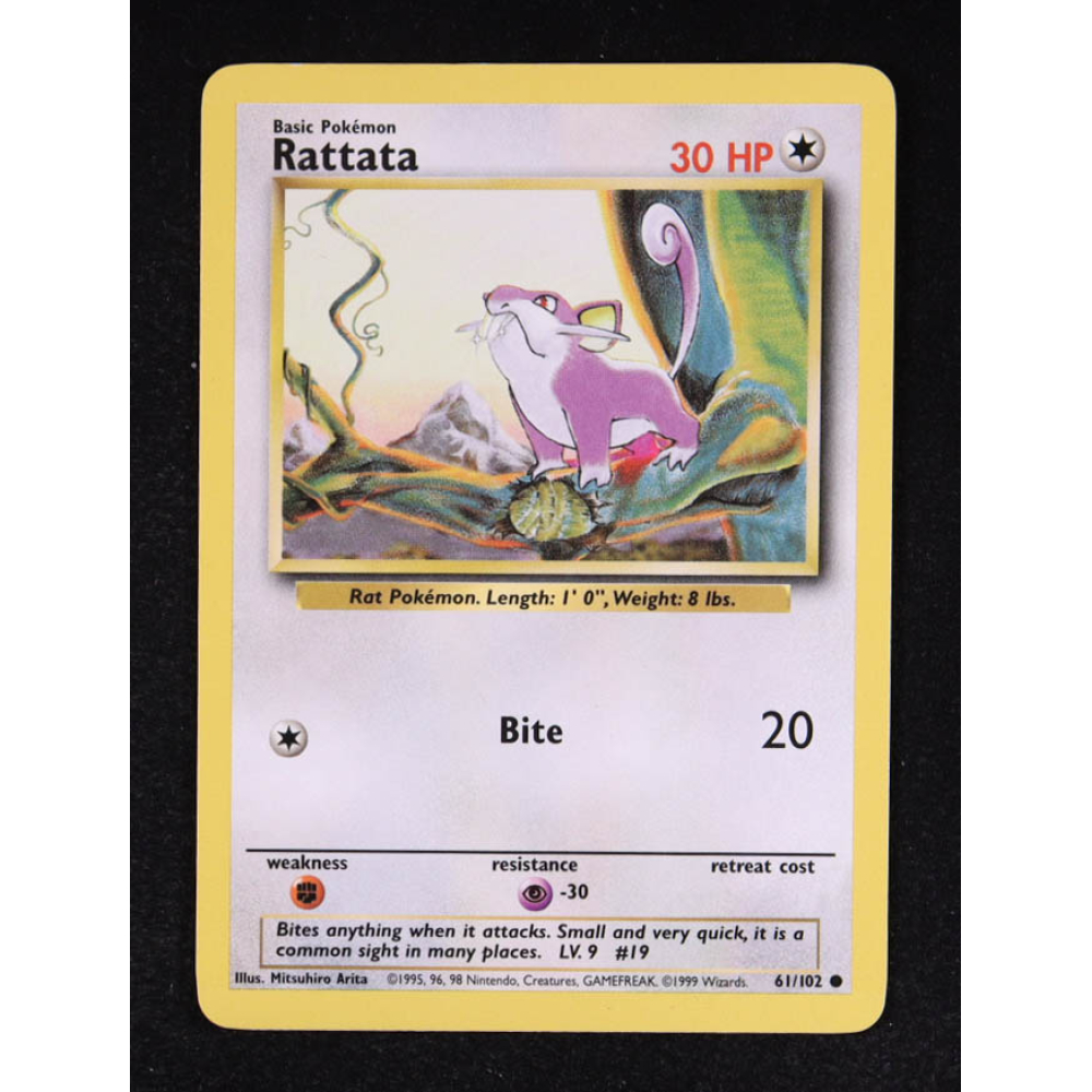 Rattata 1999 Pokemon Base #61 at PristineAuction.com