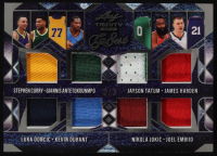2025 Leaf Trinity The Gr8est #TG-2 #2/3 Stephen Curry / Giannis Antetokounmpo / Luka Doncic / Kevin Durant / Jayson Tatum / James Harden / Nikola Jokic / Joel Embiid at PristineAuction.com