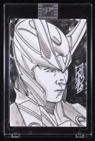 Loki | Marvel | Original Art Sketch Card by Tom Hodges (1/1 Original Art) at PristineAuction.com