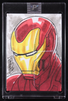 Iron Man | Marvel | Original Art Sketch Card by Tom Hodges (1/1 Original Art) at PristineAuction.com