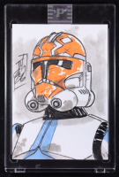 501st "Ahsoka" Trooper | Star Wars | Original Art Sketch Card by Tom Hodges (1/1 Original Art) at PristineAuction.com
