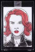 Black Widow | Marvel | Original Art Sketch Card by Tom Hodges (1/1 Original Art) at PristineAuction.com