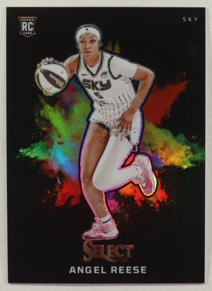 Angel Reese 2024 Select WNBA Black Color Blast Prizm #4 RC