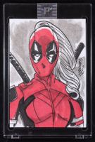 Lady Deadpool | Marvel | Original Art Sketch Card by Tom Hodges (1/1 Original Art) at PristineAuction.com
