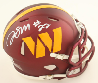 Jacory Croskey-Merritt Signed Commanders Speed Mini Helmet (JSA) at PristineAuction.com