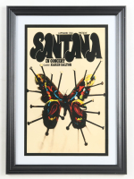1971 Santana "In Concert" European Tour Custom Framed Poster at PristineAuction.com