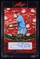Scott Rolen 2025 Leaf Metal Holiday Autographs Santa Clause Super Prismatic Red #BASR1 #1/1 at PristineAuction.com
