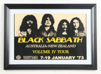 1973 Black Sabbath "Volume IV Tour" Australia-New Zealand Tour Custom Framed Poster at PristineAuction.com