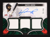 David Ortiz 2025 Topps Tier One Relic Autographs Green Triple Relics #AT1RDO #09/15 at PristineAuction.com
