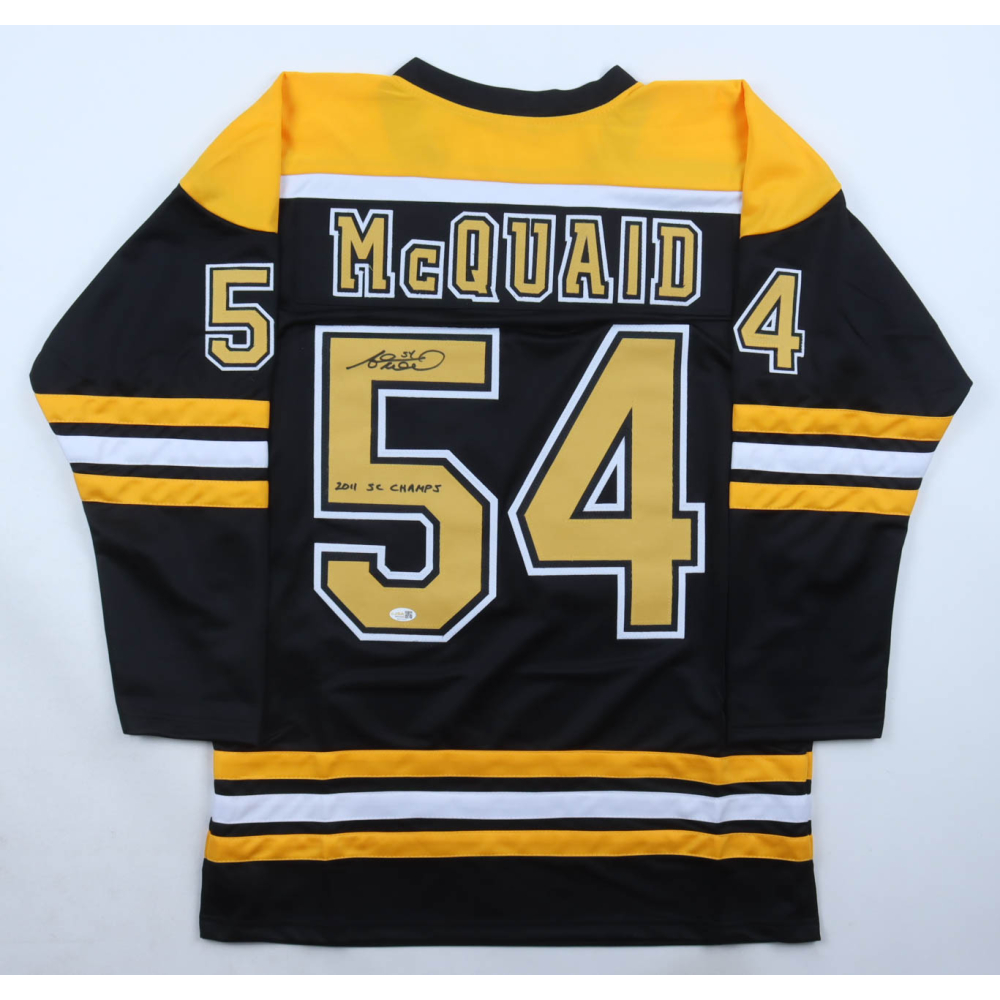 Adam McQuaid Signed Jersey Inscribed "2011 SC Champs" (JSA) at PristineAuction.com