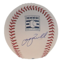 Jeff Bagwell Signed OML Hall of Fame Logo Baseball (JSA) at PristineAuction.com