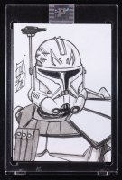 Captain Rex | Star Wars | Original Art Sketch Card by Tom Hodges (1/1 Original Art) at PristineAuction.com
