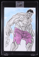 Hulk | Marvel | Original Art Sketch Card by Tom Hodges (1/1 Original Art) at PristineAuction.com
