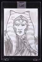 Ahsoka Tano | Star Wars | Original Art Sketch Card by Tom Hodges (1/1 Original Art) at PristineAuction.com
