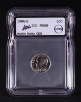 1986-D 10C Roosevelt Dime (ICG MS68) at PristineAuction.com
