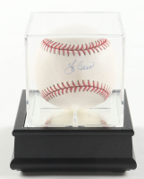 Yogi Berra Signed OML Baseball In Display Case (PSA) at PristineAuction.com