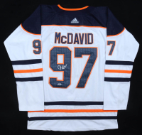 Connor McDavid Signed Oilers Adidas Authentic Jersey with Captain's Patch (PSA) at PristineAuction.com