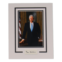 Bill Clinton Signed 11x14 Custom Matted Cut Display (ACOA) at PristineAuction.com