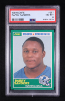 Barry Sanders 1989 Score Rookie #257 RC (PSA 8) at PristineAuction.com