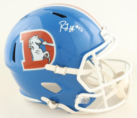 RJ Harvey Signed Broncos Full-Size Throwback Speed Helmet (JSA) at PristineAuction.com