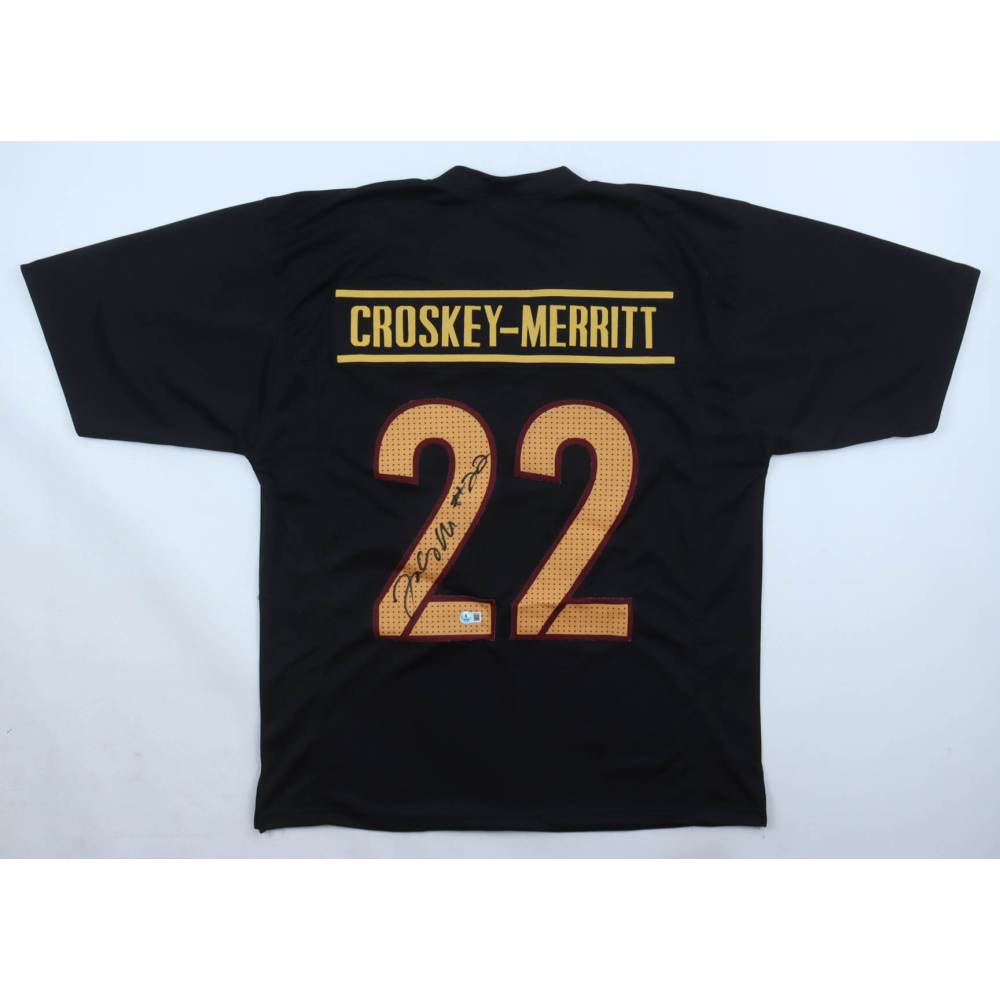 Jacory Croskey-Merritt Signed Jersey (Beckett) at PristineAuction.com