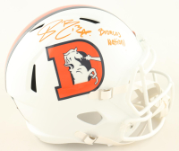 Pat Bryant Signed Broncos Full-Size Throwback Speed Helmet Inscribed "Broncos Nation!" (JSA) at PristineAuction.com
