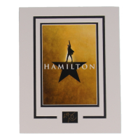 Lin-Manuel Miranda Signed "Hamilton" 11x14 Custom Matted Cut Display (ACOA) at PristineAuction.com