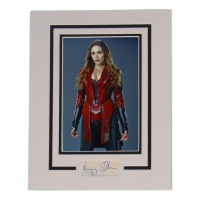 Elizabeth Olsen Signed "Captain America: Civil War" 11x14 Custom Matted Cut Display (ACOA) at PristineAuction.com
