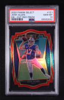 Josh Allen 2020 Panini Select Premier Level Die-Cut Red Prizm #121 (PSA 10) at PristineAuction.com