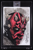 Darth Maul | Star Wars | Original Art Sketch Card by Tom Hodges (1/1 Original Art) at PristineAuction.com
