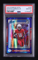 Marvin Harrison Jr. 2024 Panini Donruss Optic Blue Hyper Rated Rookie #276 RC (PSA 10) at PristineAuction.com