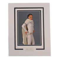 Natalie Portman Signed "Star Wars: Episode II &ndash; Attack of the Clones" 11x14 Custom Matted Cut Display (ACOA) at PristineAuction.com